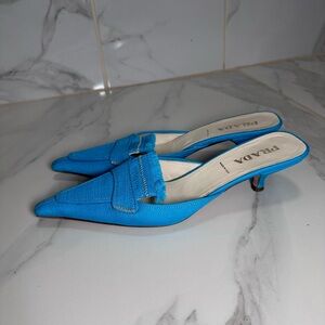 Prada Toile Kitten Heel